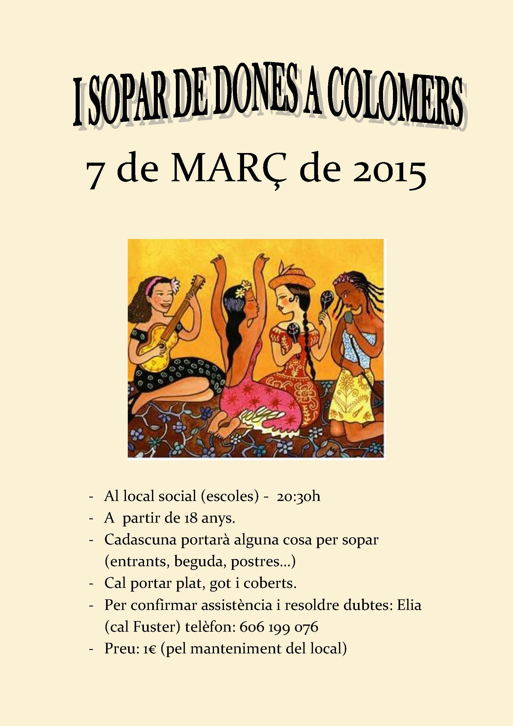 Sopar de dones Colomers 2015